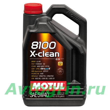 ����� �������� MOTUL 8100 X-clean GEN2 5W-40 ��������� 5 �